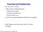 Fixed bed and fluidized bed - slide 1