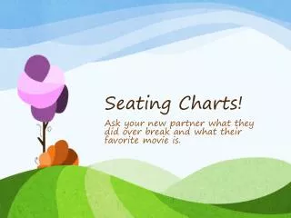 Seating Charts!