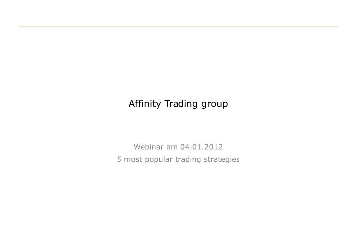 affinity trading group