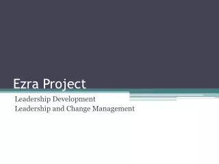 Ezra Project