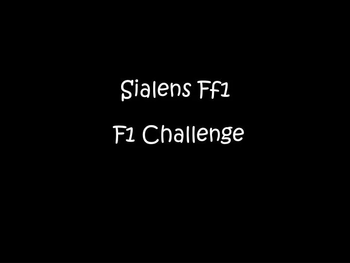 f1 challenge