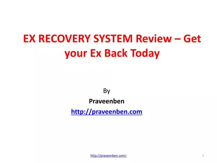 ex recovery system review get your ex back today
