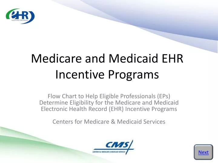 medicare and medicaid ehr incentive programs