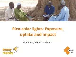 Pico-solar lights: Exposure, uptake and impact
