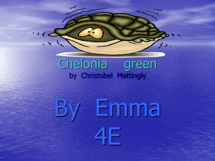 chelonia green by christobel mattingly