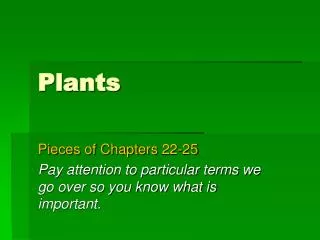 Plants