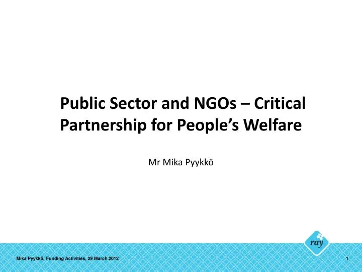 public sector and ngos critical partnership for people s welfare