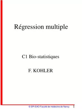 r gression multiple