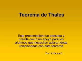 teorema de thales