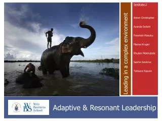 Adaptive &amp; Resonant Leadership