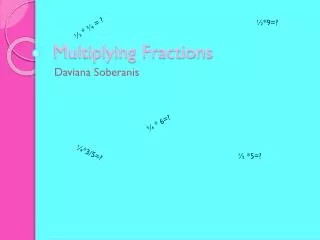 Multiplying Fractions