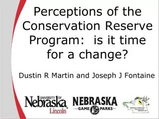 Perceptions of the Conservation Reserve Program: is it time for a change?