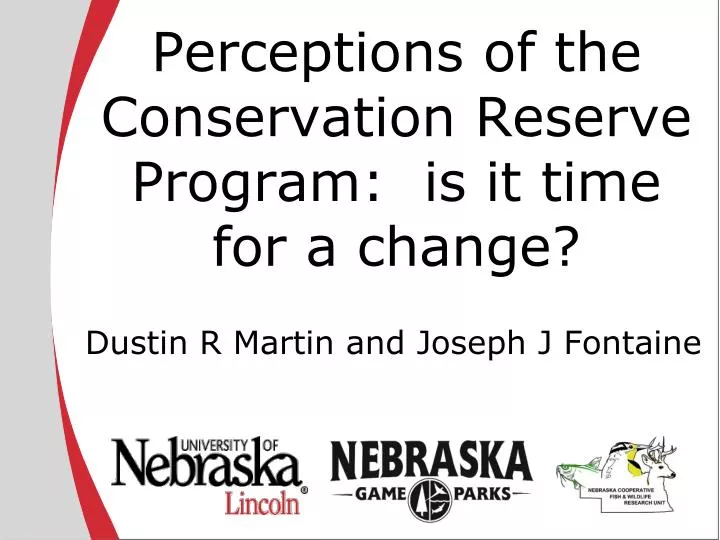 perceptions of the conservation reserve program is it time for a change