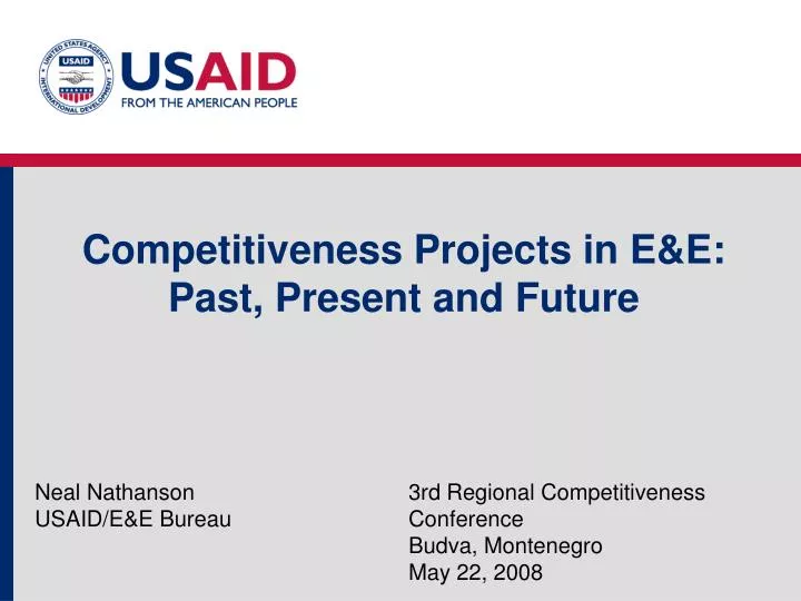 competitiveness projects in e e past present and future