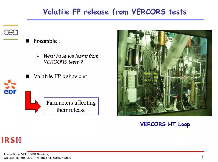 volatile fp release from vercors tests