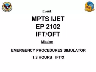 MPTS IJET EP 2102 IFT/OFT