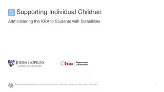 Supporting Individual Children