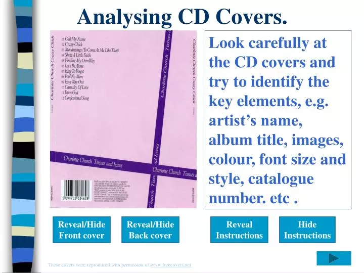 analysing cd covers