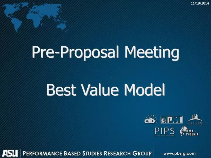 pre proposal meeting best value model