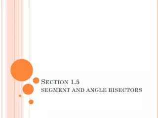 Section 1.5