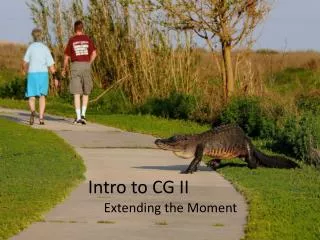 Intro to CG II