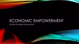 Economic empowerment