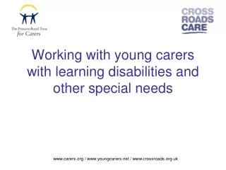 Working with young carers with learning disabilities and other special needs