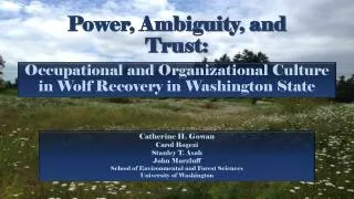 Power, Ambiguity, and Trust: