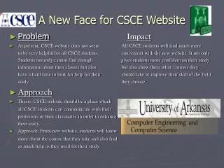 A New Face for CSCE Website