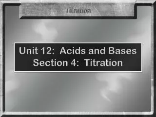 Titration