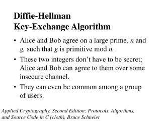 Diffie-Hellman Key-Exchange Algorithm