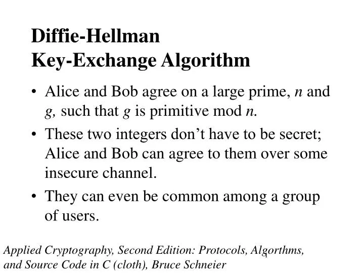 diffie hellman key exchange algorithm