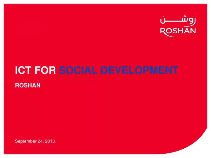 ict for social development