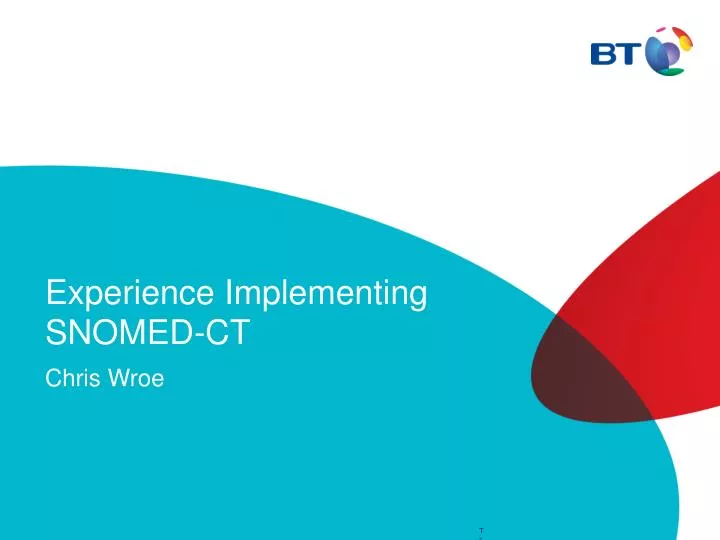 experience implementing snomed ct