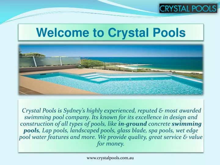 welcome to crystal pools
