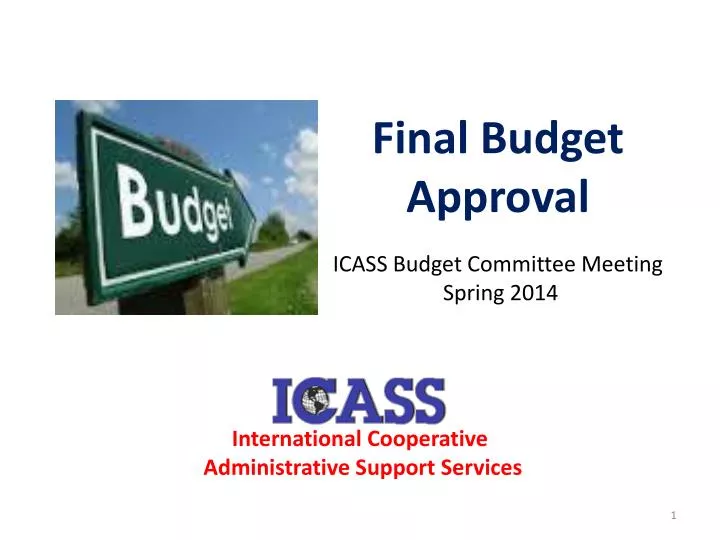 final budget approval icass budget committee meeting spring 2014