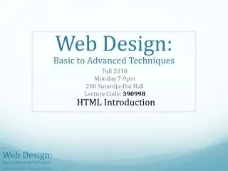 Web Design: