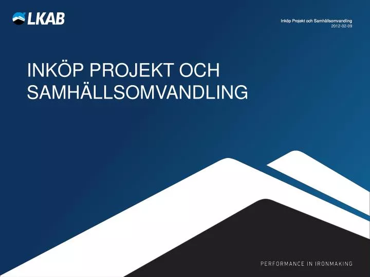 ink p projekt och samh llsomvandling