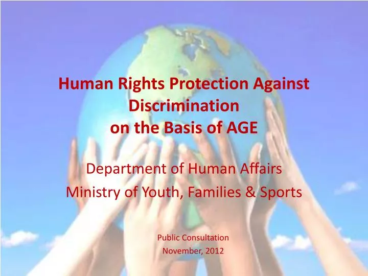 human rights protection against discrimination on the basis of age