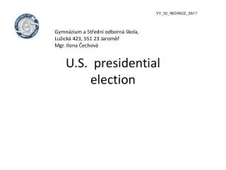 U.S. presidential election
