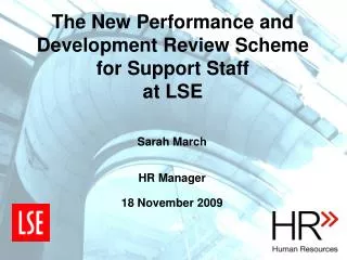 The New Performance and Development Review Scheme for Support Staff at LSE