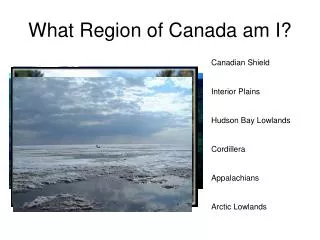 what region of canada am i