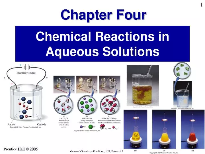 chemical reactions in aqueous solutions
