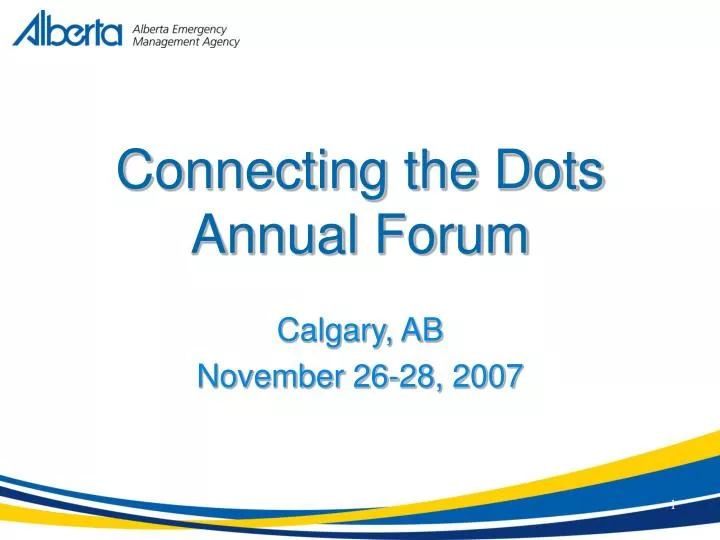connecting the dots annual forum