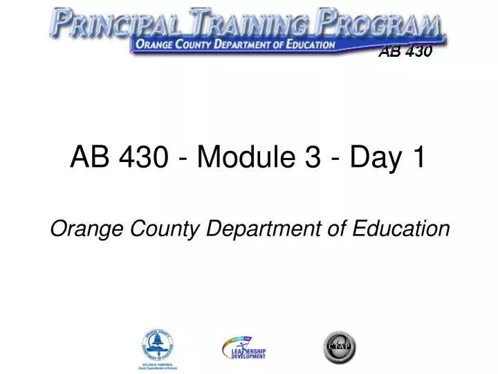 ab 430 module 3 day 1