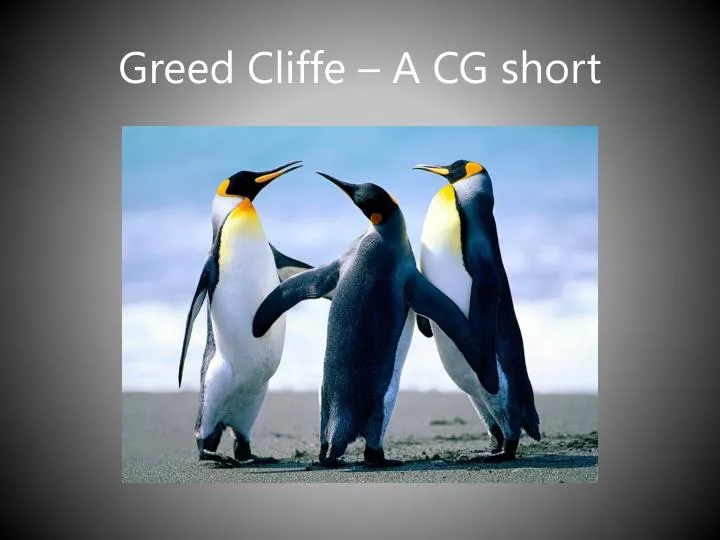 greed cliffe a cg short