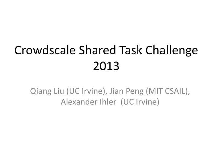 crowdscale shared task challenge 2013