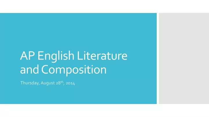 ap english literature and composition