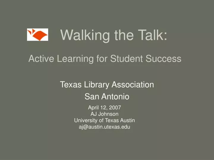 walking the talk active learning for student success