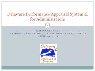 Delaware Performance Appraisal System II for Administrators